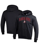 Champion Men's Black Florida State Seminoles Arched Logo Fleece Pullover Hoodie