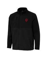 Antigua Men's Black Indiana Hoosiers Daily Fused Full-Zip Jacket