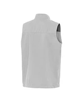 Antigua Men's Gray Ohio State Buckeyes Brisk Full-Zip Vest