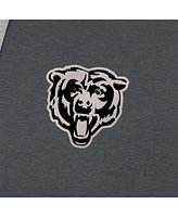 Antigua Men's Charcoal Chicago Bears Brushed Carbon Victory Pullover Hoodie