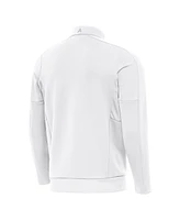 Antigua Men's White Minnesota Vikings Generation Quarter-Zip Sweatshirt