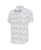 Antigua Men's Gray San Diego Padres Resort Button-Up Shirt