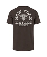 '47 Brand Men's Brown New York Knicks Back Canyon Franklin T-Shirt