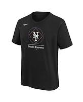 Nike Big Boys and Girls Black New York Mets Local T-Shirt