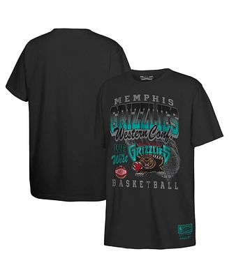 Mitchell & Ness Big Boys and Girls Black Memphis Grizzlies 2025 Nba Playoffs Retro Monumental T-Shirt