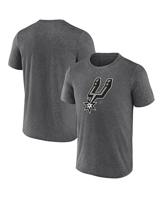 Fanatics Men's Heather Charcoal San Antonio Spurs Iconic Overtime T-Shirt