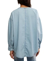 Free People Women's Denim Dreaming Pullover