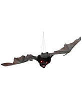 Northlight 48" Led Lighted and Animated Halloween Bat with Moving Wings