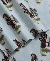 Tribeca Living Holiday Printed Cotton Flannel Extra Deep -Pc. Sheet Set
