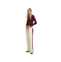 Cotton On Women's Contrast Wide Leg Sweatpant