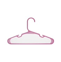 SereneLife 40 Pcs. Non-Slip Plastic Kids Hangers - Durable and Space-Saving Closet Organizers for Infants, Toddlers, and Kids' Clothing (Pink)