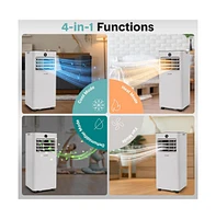 SereneLife Portable Air Conditioner & Heater - 8000 Btu (Ashrae) Compact A/C Unit with Cooling, Heating, and Wi-Fi Function (White)