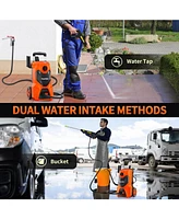 Sugift 4800 Psi 3.2 Gpm Cold Water Electric Pressure Washer with 4 Quick-Connect Nozzles