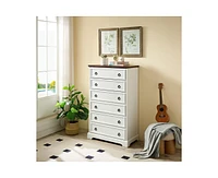 Casainc Freestanding Bathroom Cabinet Clothes Storage with 6 Drawers