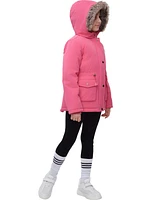 Rokka&Rolla Girls Sherpa Fleece Lined Parka Coat 4-18