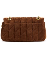 Coach Suede Tabby Shoulder Bag 26 With Quilting
