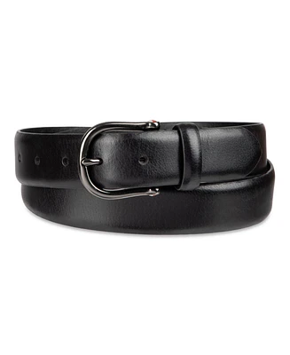 Tommy Hilfiger Men's Nautical Feather Edge Leather Belt