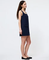 French Connection Women's Whisper Square-Neck Sleeveless Mini Dress