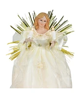 Northlight 10.5" Angel with Candle Lighted Christmas Tree Topper