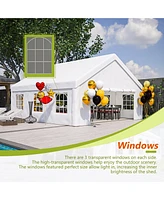 Mondawe 20x20ft Party Tent with Removable Walls - Waterproof Outdoor Canopy for Events