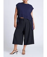 Eloquii Women's Overlay Sweater
