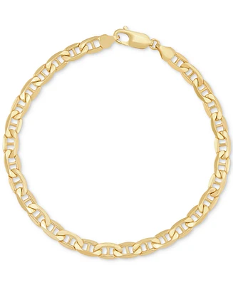 Lightweight Polished Mariner Chain Bracelet 5.5mm in 14k Yellow Gold