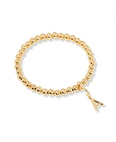 brook & york Gold Plated Makenna Initial Bracelet