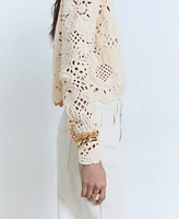 Mango Women's Thick Knit Cardigan