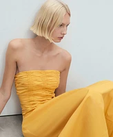 Mango Women's Long Gathered Skirt