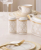 Noritake Trefolio Gold Salt & Pepper, 4"