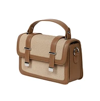 Women's The Linea-Block Hand Bag - Ash Brown