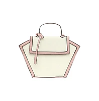 Women's The Roma Canvas Hand Bag - Blush Pink & Cloud White