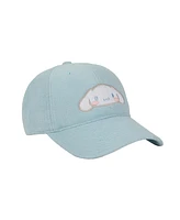 Cinnamoroll Embroidered Character Head Art Adult Blue Baseball Cap