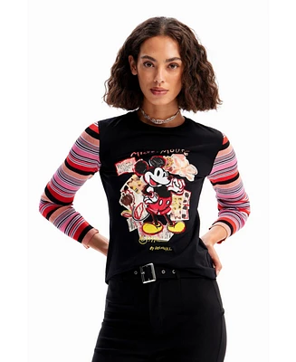 Desigual Women's Slim Mickey Mouse T-shirt