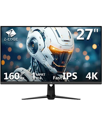 Z-edge 27" 4K Uhd 3840 x 2160 160Hz 1ms Ips Gaming Monitor, 1.07 Billion Color, 450cd/m², FreeSync, Hdmi x 2, DisplayPort x 2