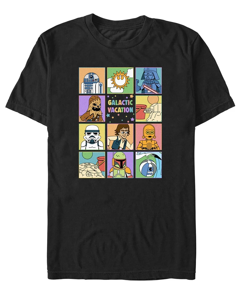 Star Wars Men's Galactic Vacay Short Sleeve T-Shirt
