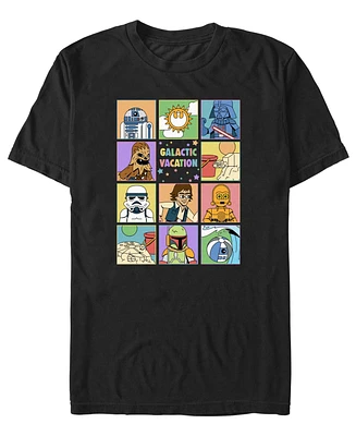 Star Wars Men's Galactic Vacay Short Sleeve T-Shirt
