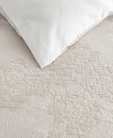 Vera Wang Roses Cotton Jacquard 3-Pc. Duvet Cover Set