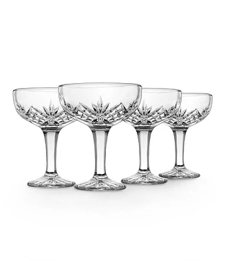 Godinger Dublin Champagne Coupe Glasses - 6oz., Set of 4