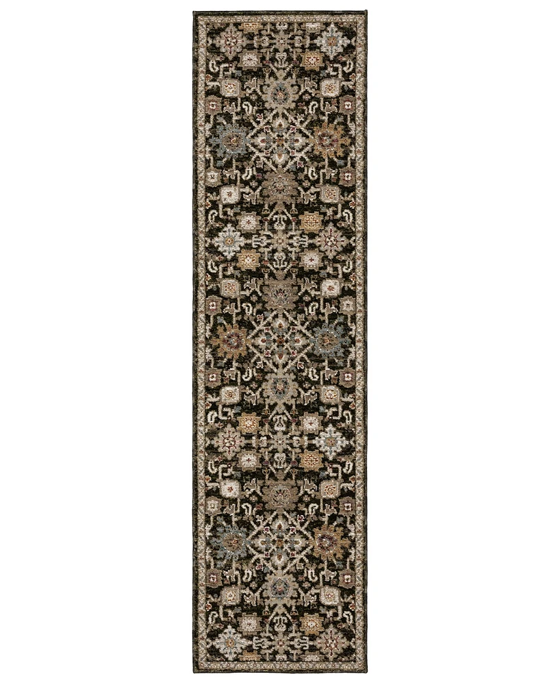 Oriental Weavers Andorra 2396B 2'6"x12' Runner Area Rug