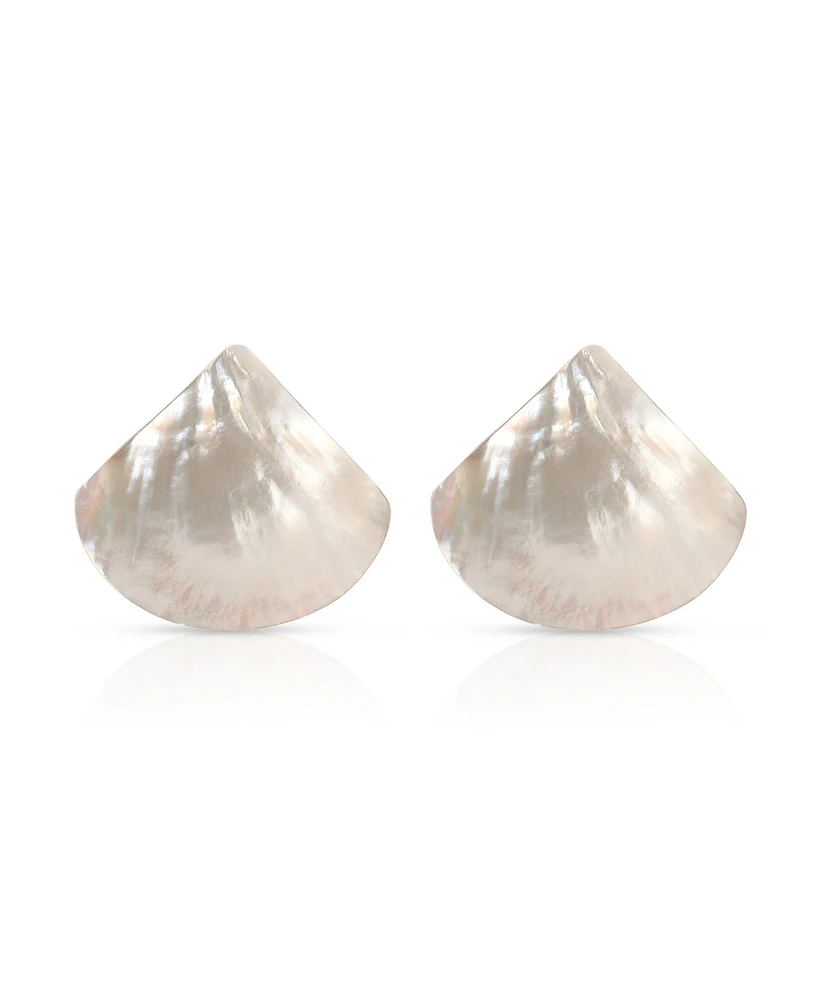 Ettika Rising Tide Mother of Pearl Stud Earrings