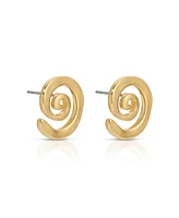 Ettika Aura Swirl Stud Earrings
