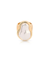Ettika Sea-born Mother of Pearl Statement Ring