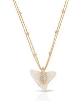 Ettika Deep Ocean Shark Pendant Necklace