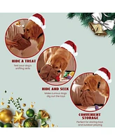 Nocciola 15 Pack Grocery Bag Crinkle Dog Squeaky Toys,Christmas gift,Plush Dog Toys for Aggressive Chewers,Stuffed Dog Chew Toys for Small Medium Dogs