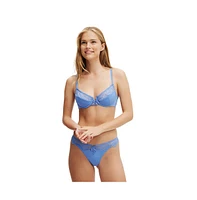 Cotton On Women's Sabrina Lace Lightly Lined Bra