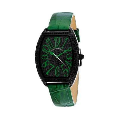 Christian Van Sant Women's Black Dial Watch