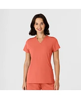 Wink Women's Nova Flex-n-Reach Shoulder Panel V-Neck Scrub Top