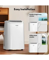 Zafro 6,000 Btu Portable Ac with Fan and Dehumidifier, Smart App, Remote Control, 24H Timer, Led Display, Easy Room Cooling and Humidity Control