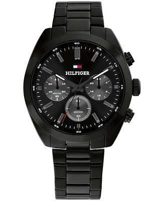 Tommy Hilfiger Men's Chronograph Black Ip Stainless Steel Bracelet Watch, 40mm